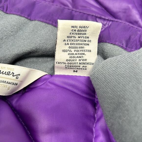 Eddie Bauer Women's Purple Down Puffer Vest Size Medium - Picture 11 of 11